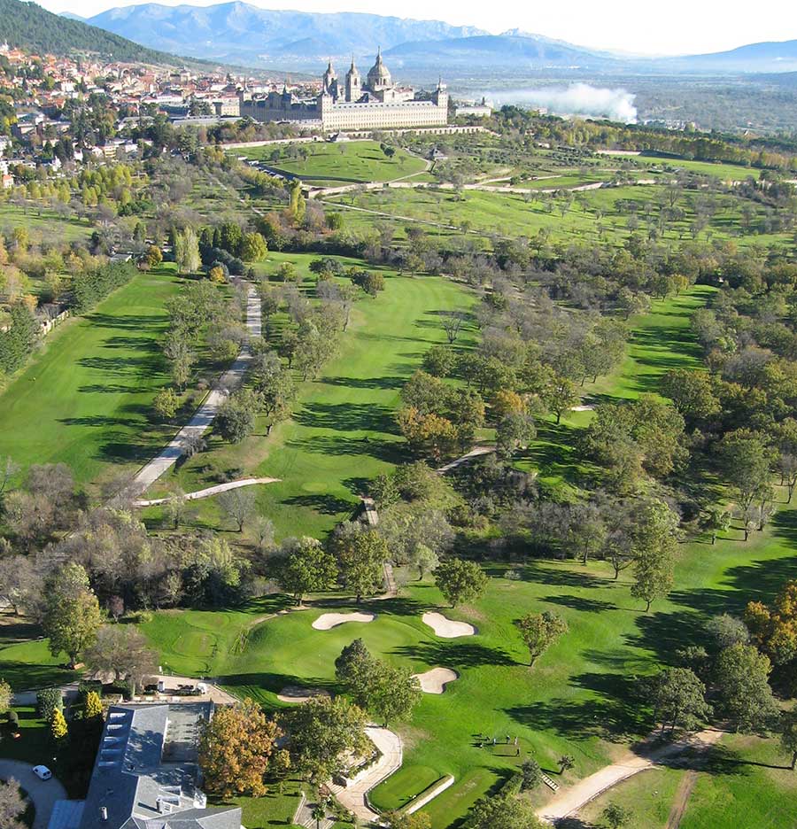 Vista aérea del Real Club de Golf la Herrería