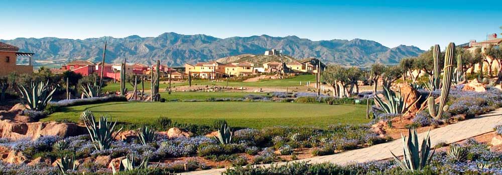 Vista aérea del Desert Springs Golf Club