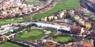 Vista aérea del Desert Springs Golf Club