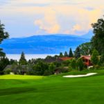 Impresionante vista del Evian Resort Golf Club